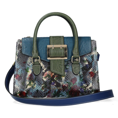 Leather Handbag 4773D - Indigo - Bag
