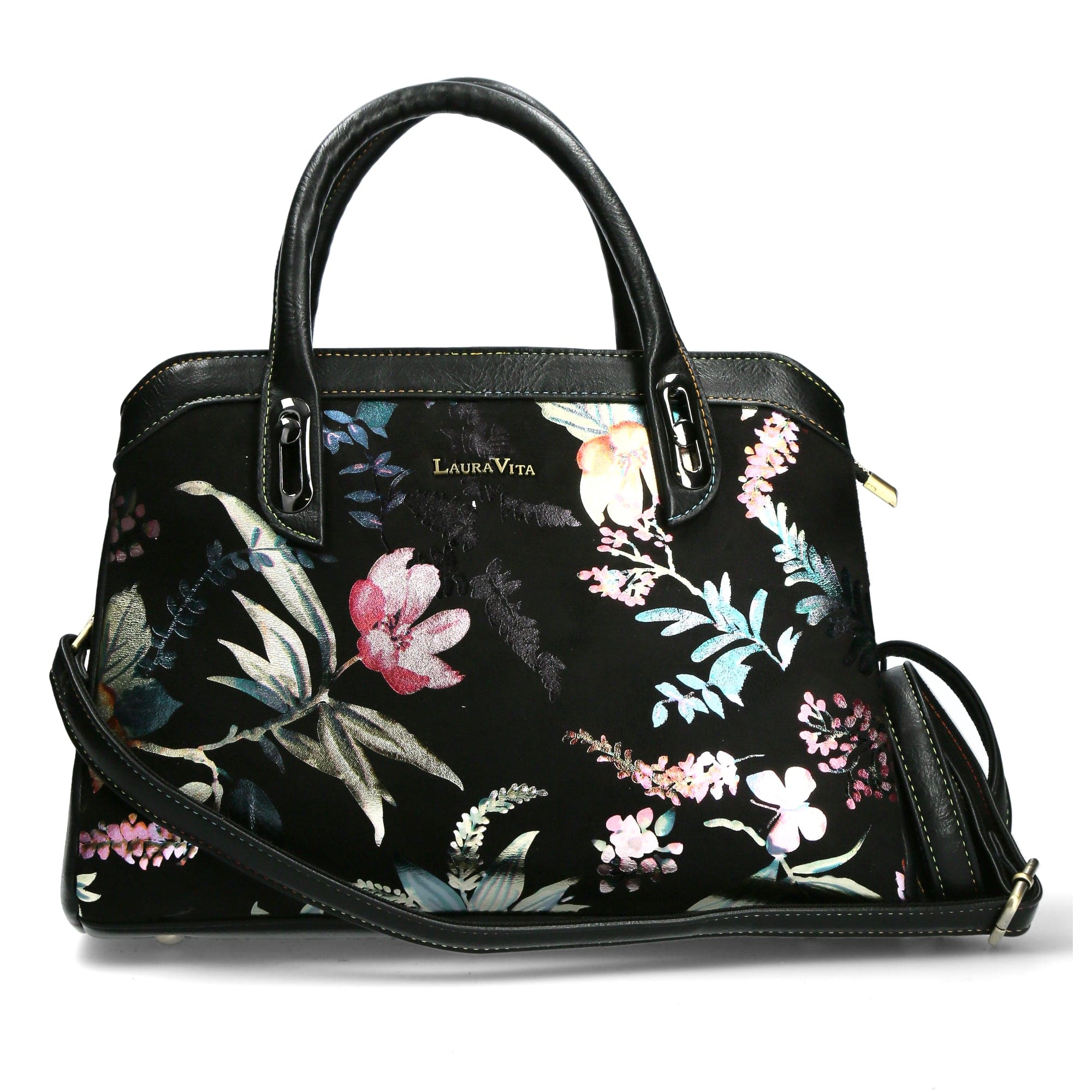 Laura Vita women's black handbag - ARAMIS05-NOIR Laura Vita women's black handbag - ARAMIS05-NOIR