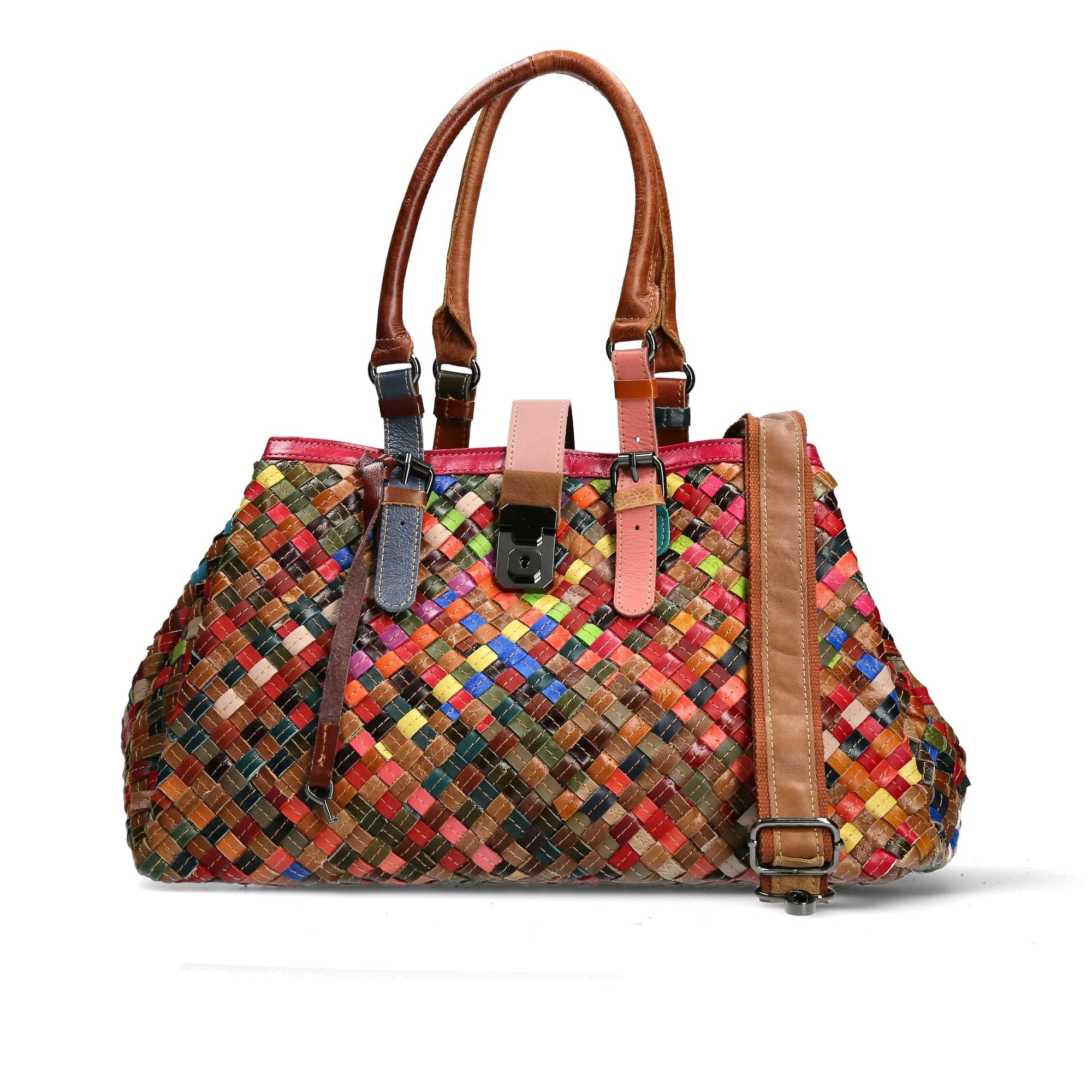 Exclusive Odila Leather Bag - Camel - Bag