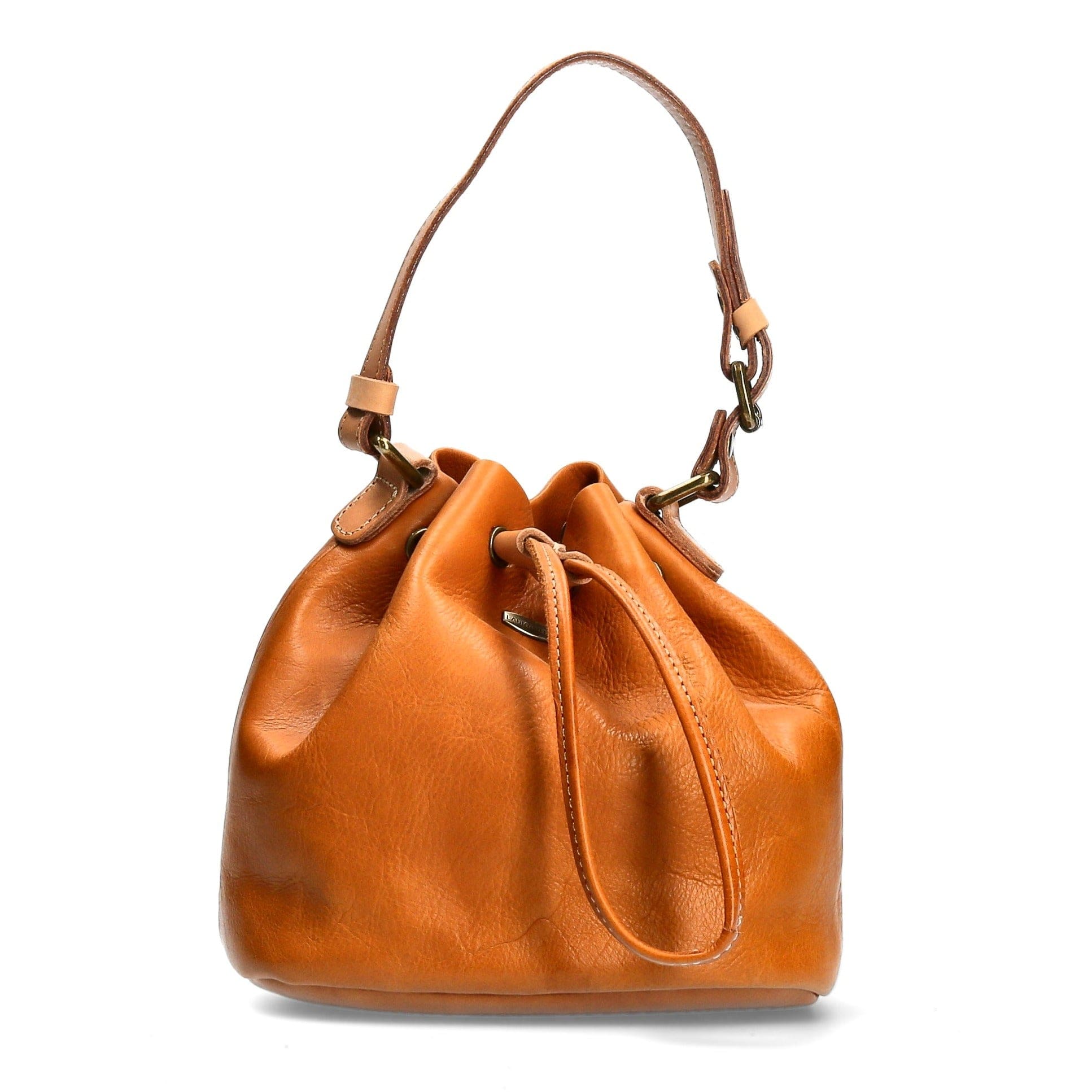 Exclusive Moldusis Bucket Leather Bag - Camel - Bag
