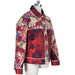 Nyx patchwork jas rood Studio - Jassen en mantels