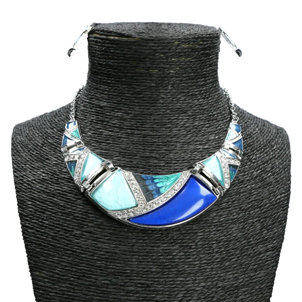 Mina jewelry set - Blue - Necklace
