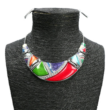 Conjunto de joyas Mina - Rojo - Collar