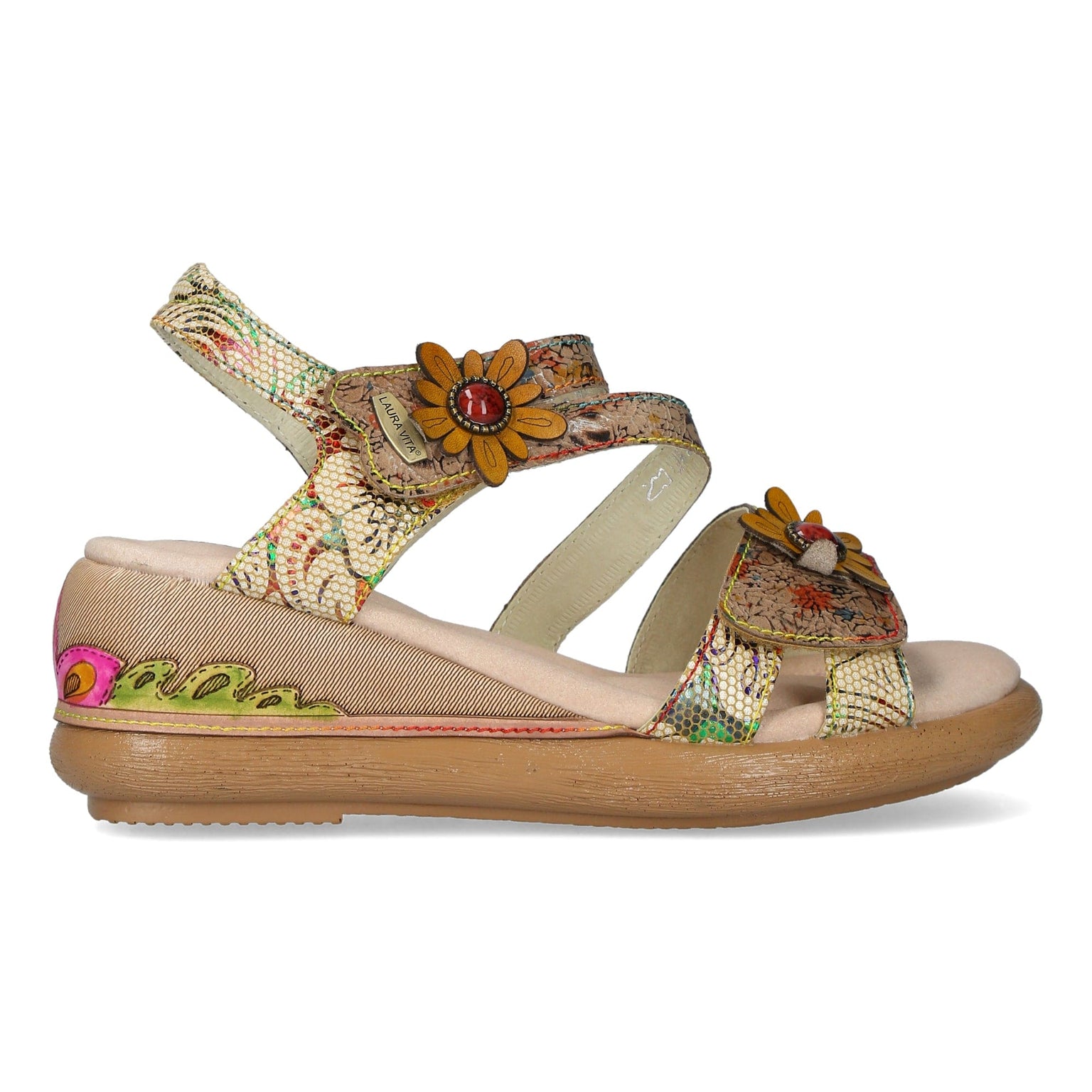 Laura Vita Hacsio 324 jaune dames sandalen gekleed Laura Vita HACSIO