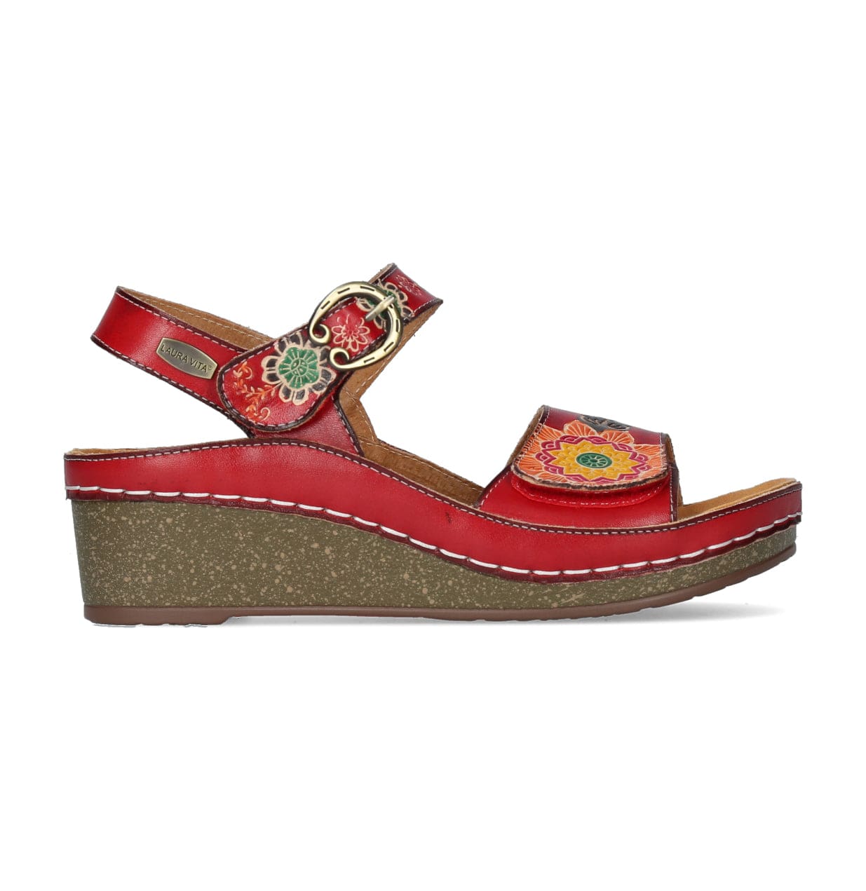 Chaussures FACSCINEO 0122 Fleur - 35 / Rouge - Sandale