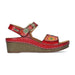 Schuhe FACSCINEO 0122 Blume - 35 / Rot - Sandale