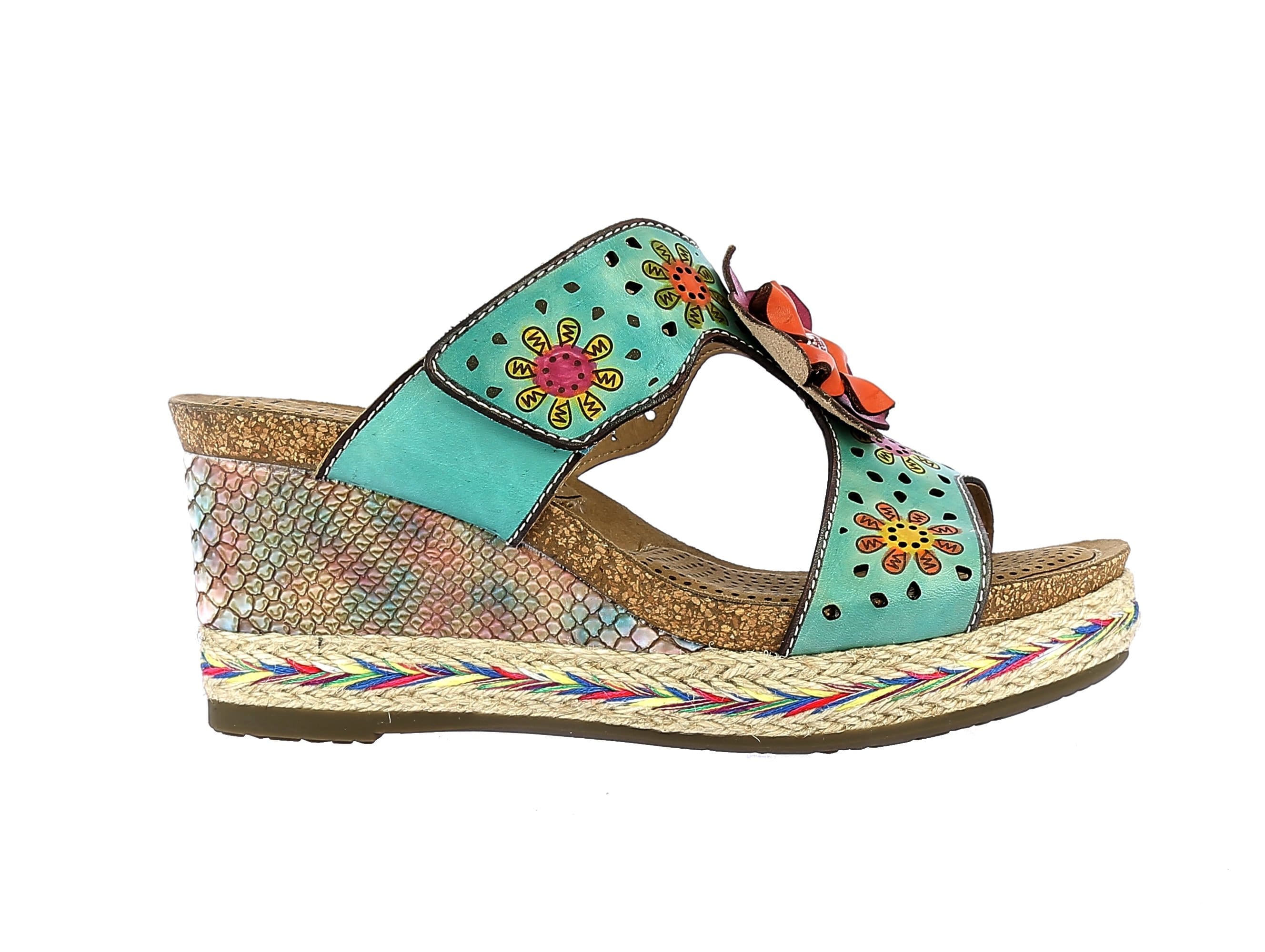FACYO shoes 10 - 35 / TURQUOISE - Mule