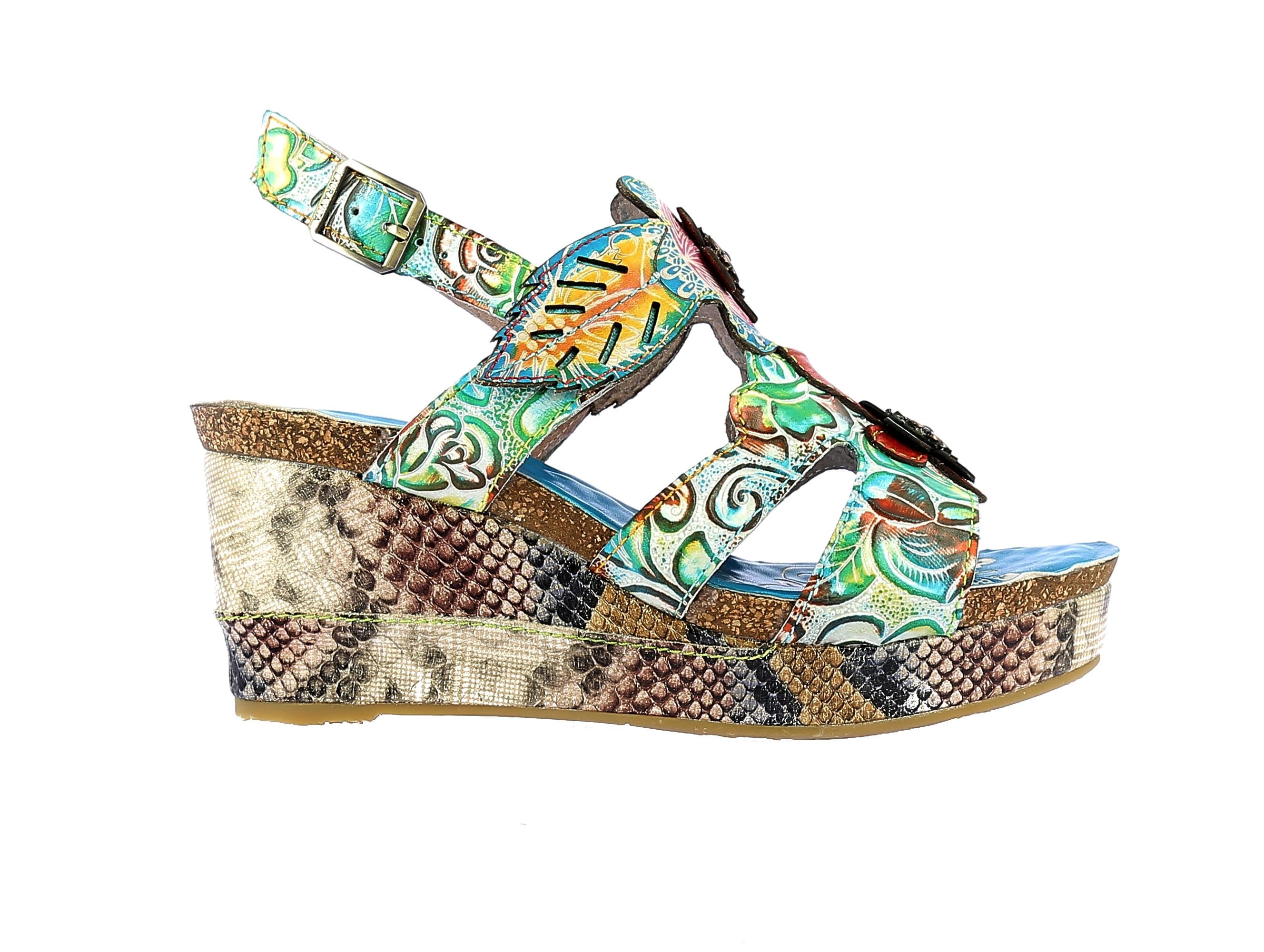 Schuhe HACDEO 03 - 35 / TURQUOISE - Sandale