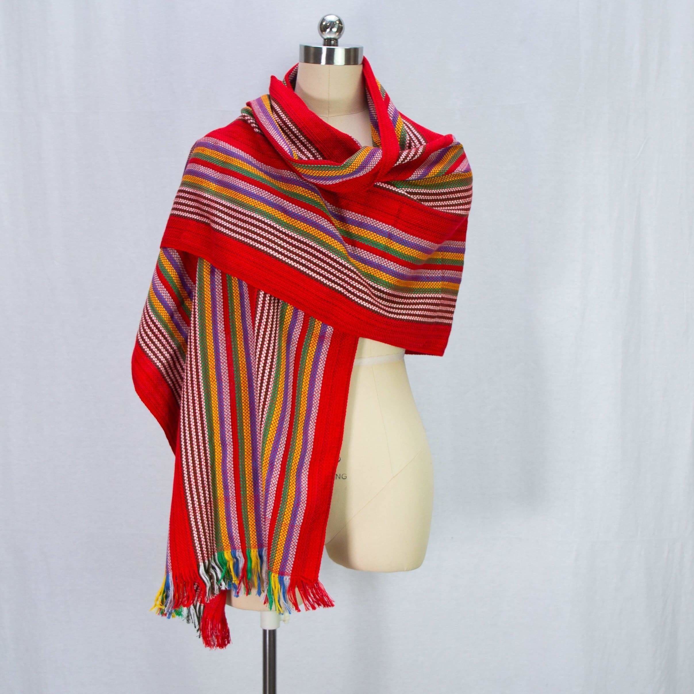 Serpentine Scarf - Red - shawl