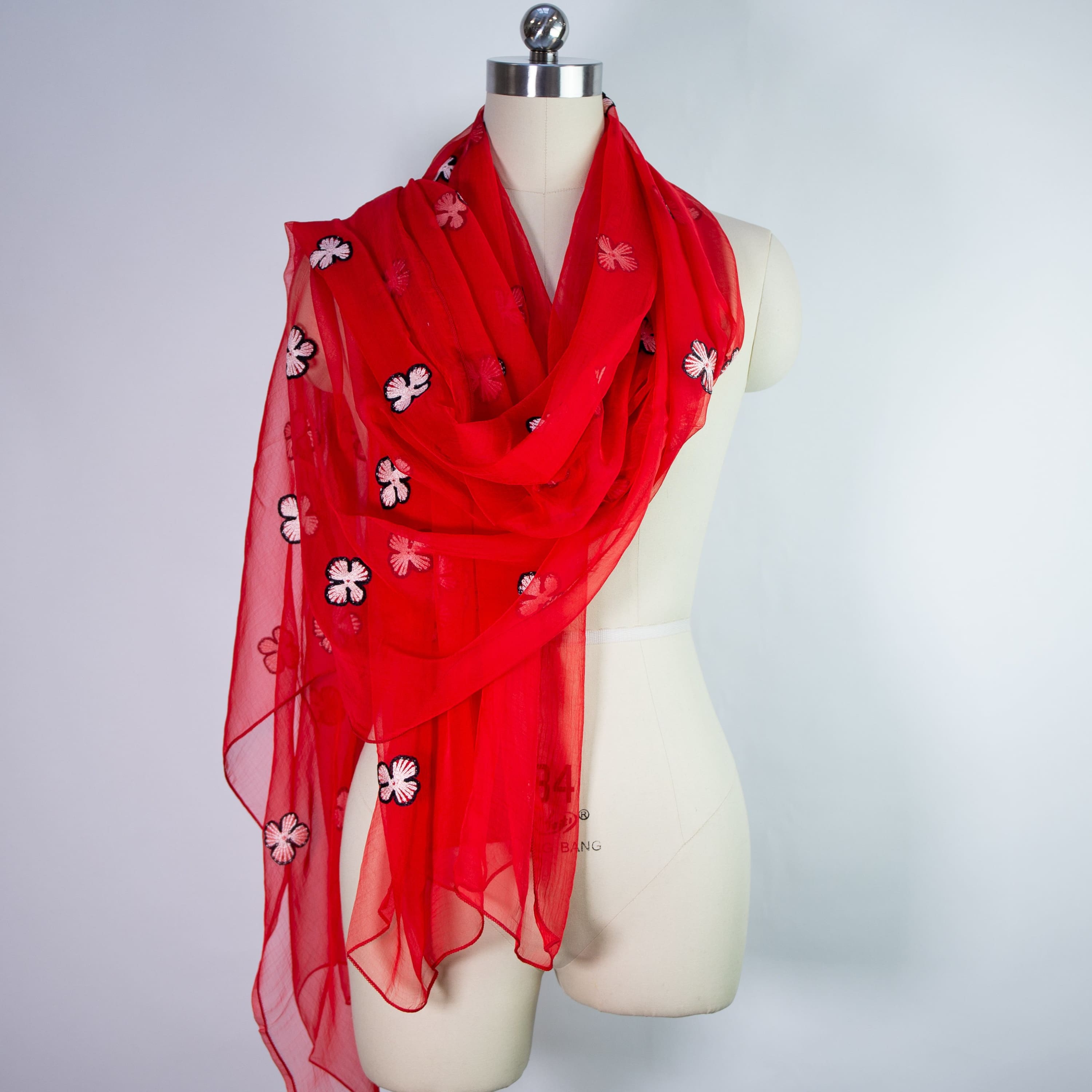 shawl Katalina - Red - shawl