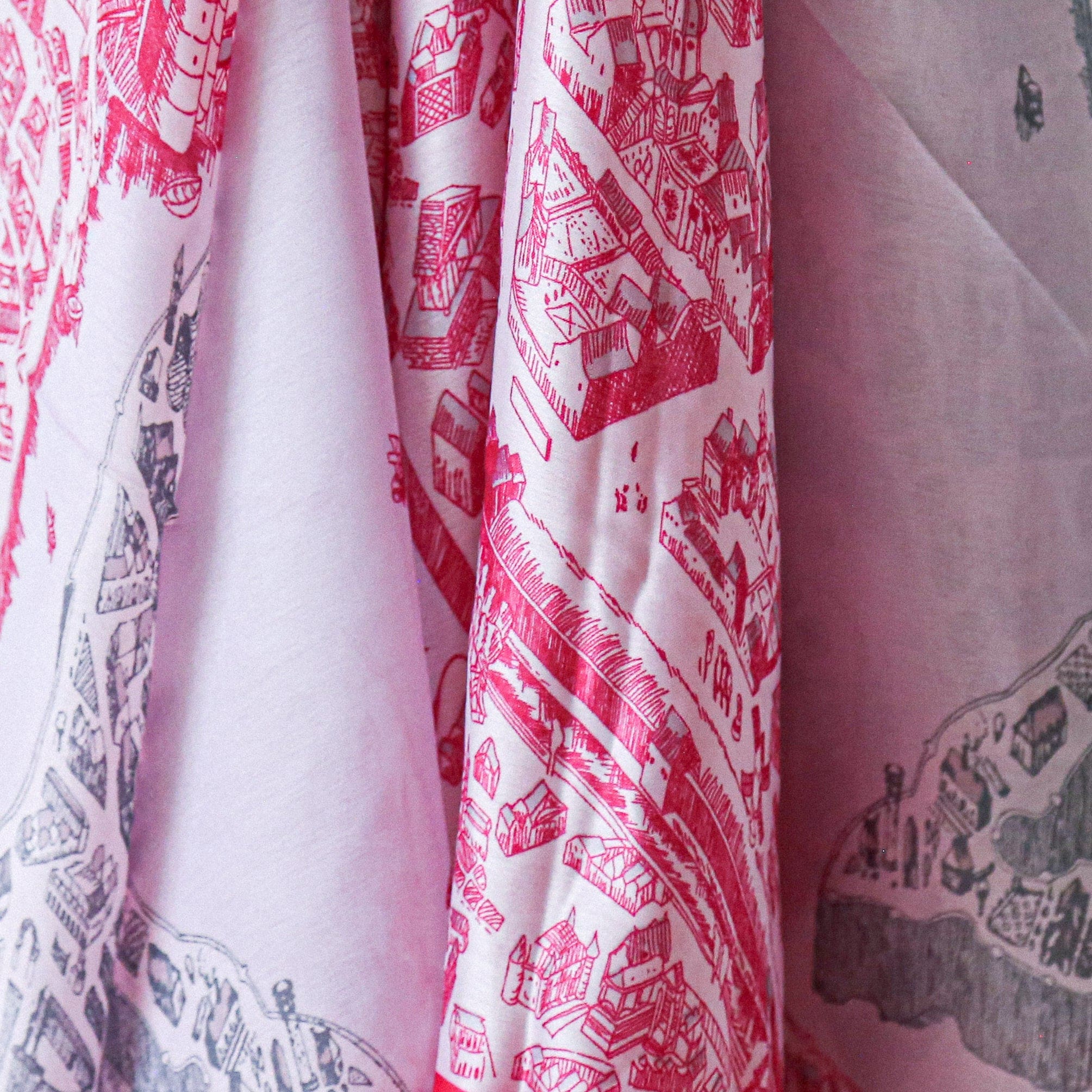 Mannsfeld tørklæde - Pink - Tørklæde