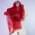 shawl Organza Louise - Red - shawl