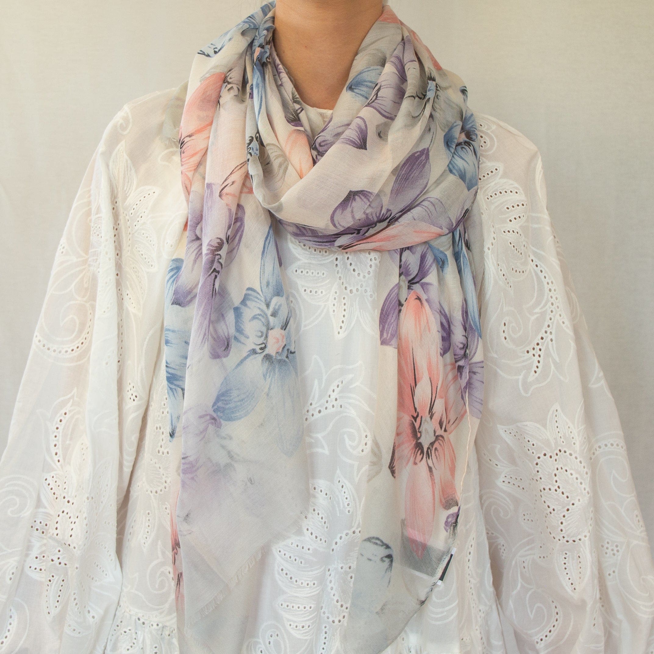 shawl Rejane - Violet - shawl
