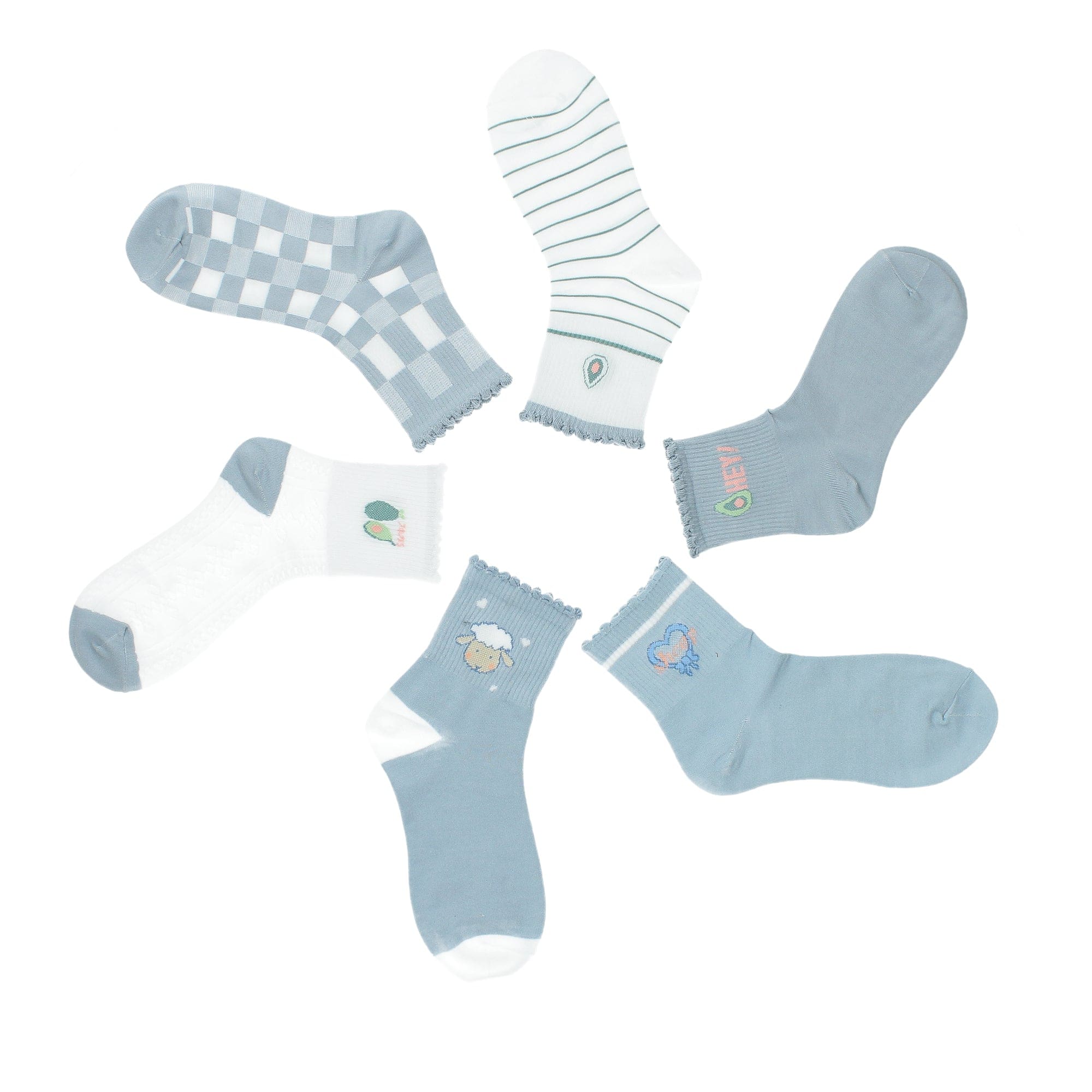 Set van 6 paar sokken - Foulard