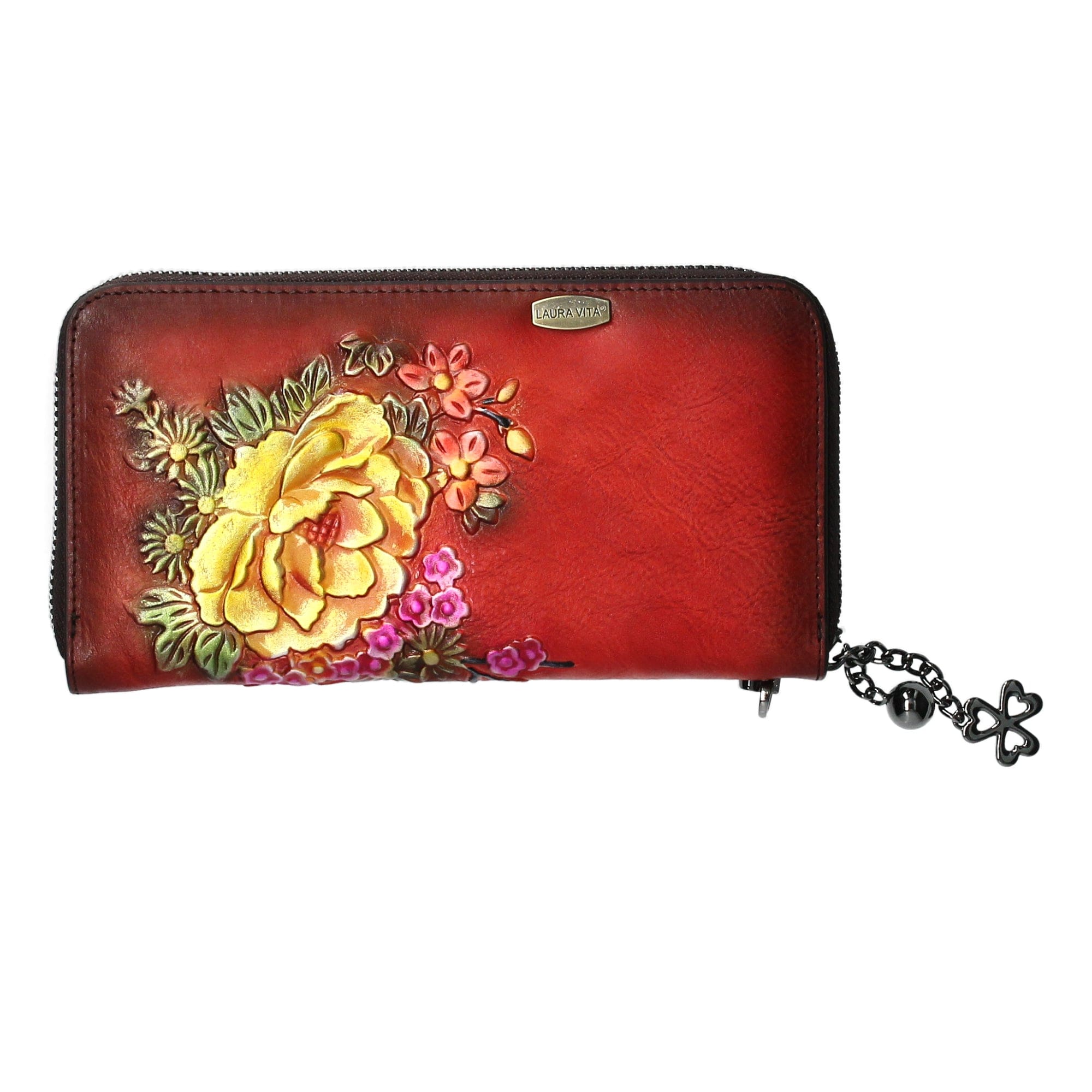 Leather Market wallet - Red - Small leather goods