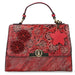 Handväska i läder 4231A - röd - väska
