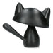 Statuetka małego czarnego kota z obróżkami - Dekoracja