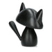 Statuetka małego czarnego kota z obróżkami - Dekoracja