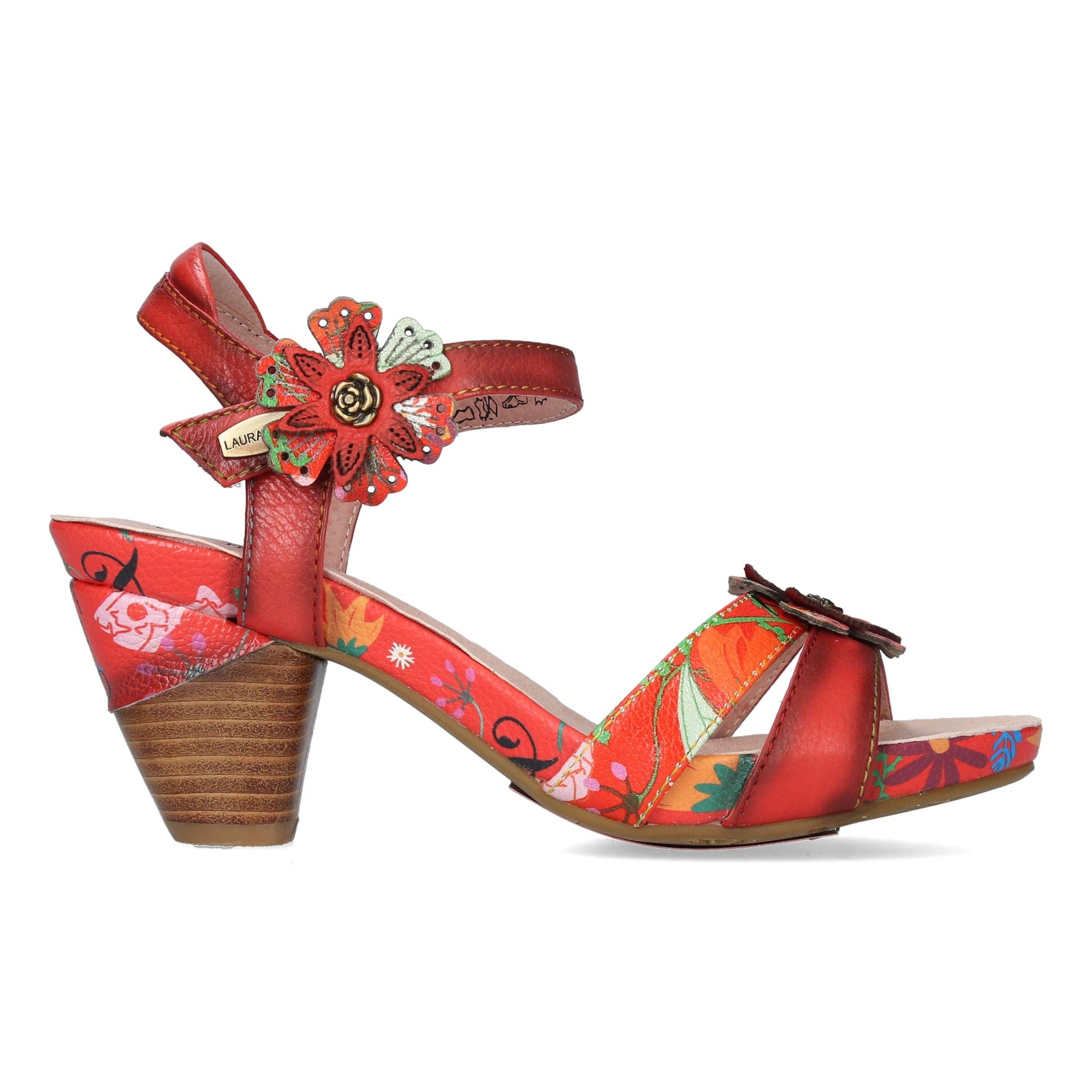 Sandales DACXO 65 Fleur 35 Rouge - Main Image